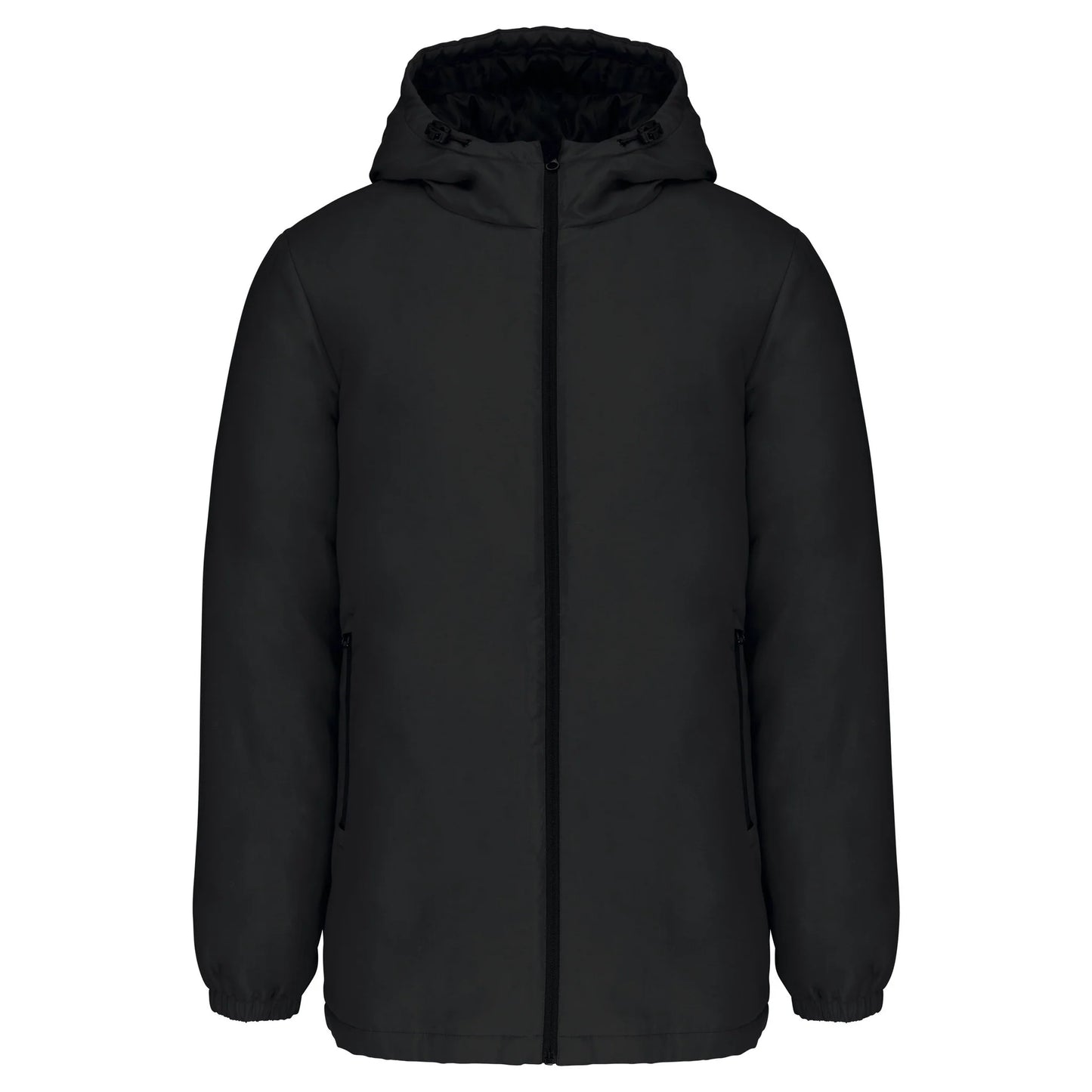 Unisex Parkas med Hette – Svart