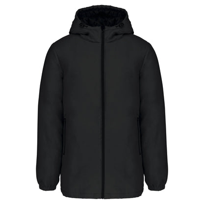 Unisex Parkas med Hette – Svart