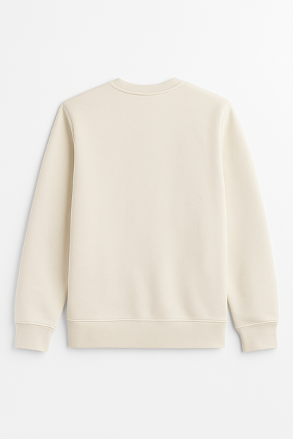 Unisex Sweatshirt – Myk, Robust og Bærekraftig Beige