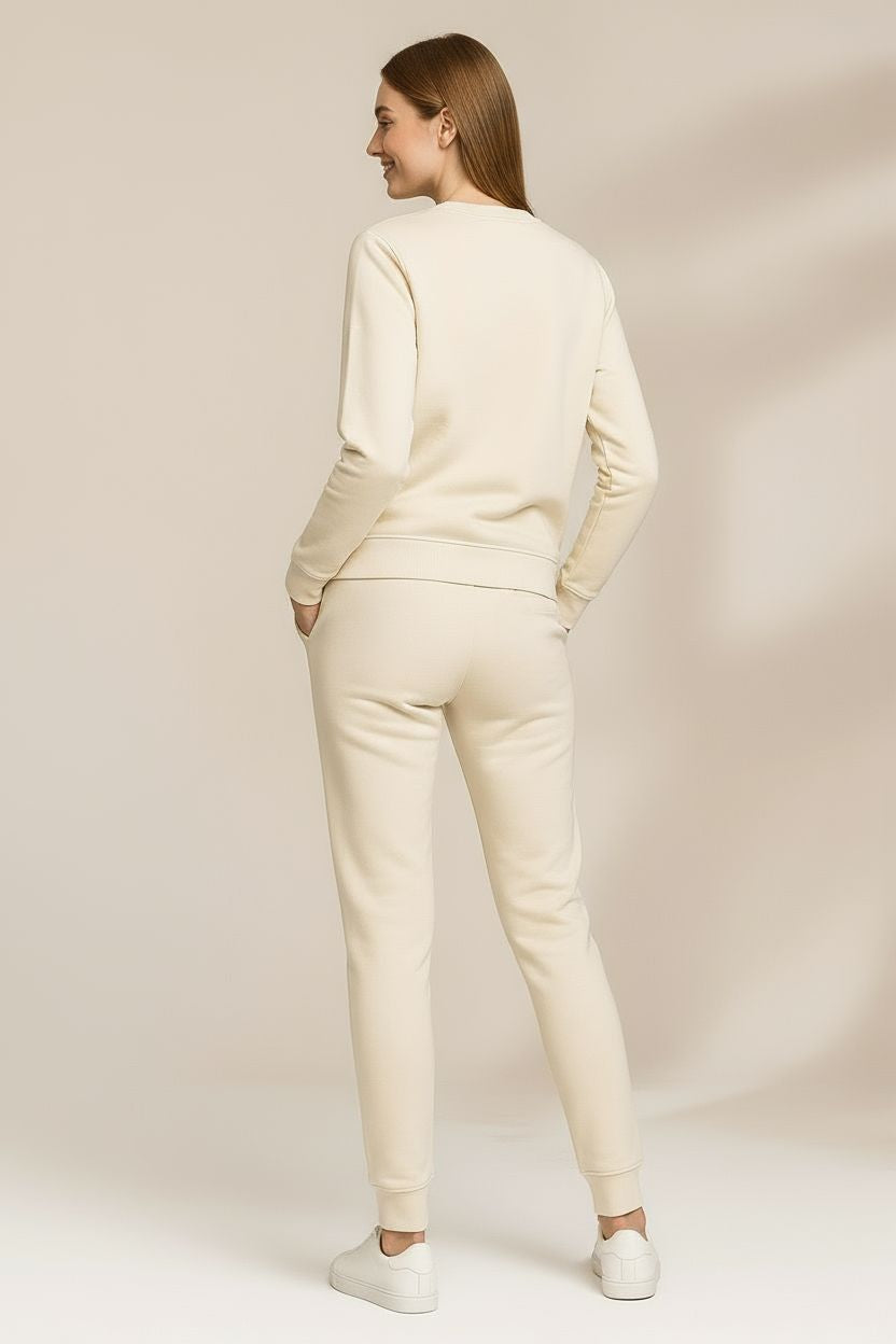 Unisex Sweatshirt – Myk, Robust og Bærekraftig Beige