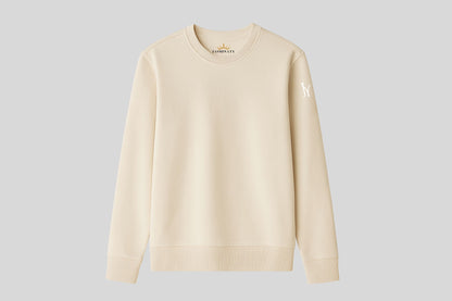 Unisex Sweatshirt – Myk, Robust og Bærekraftig Beige