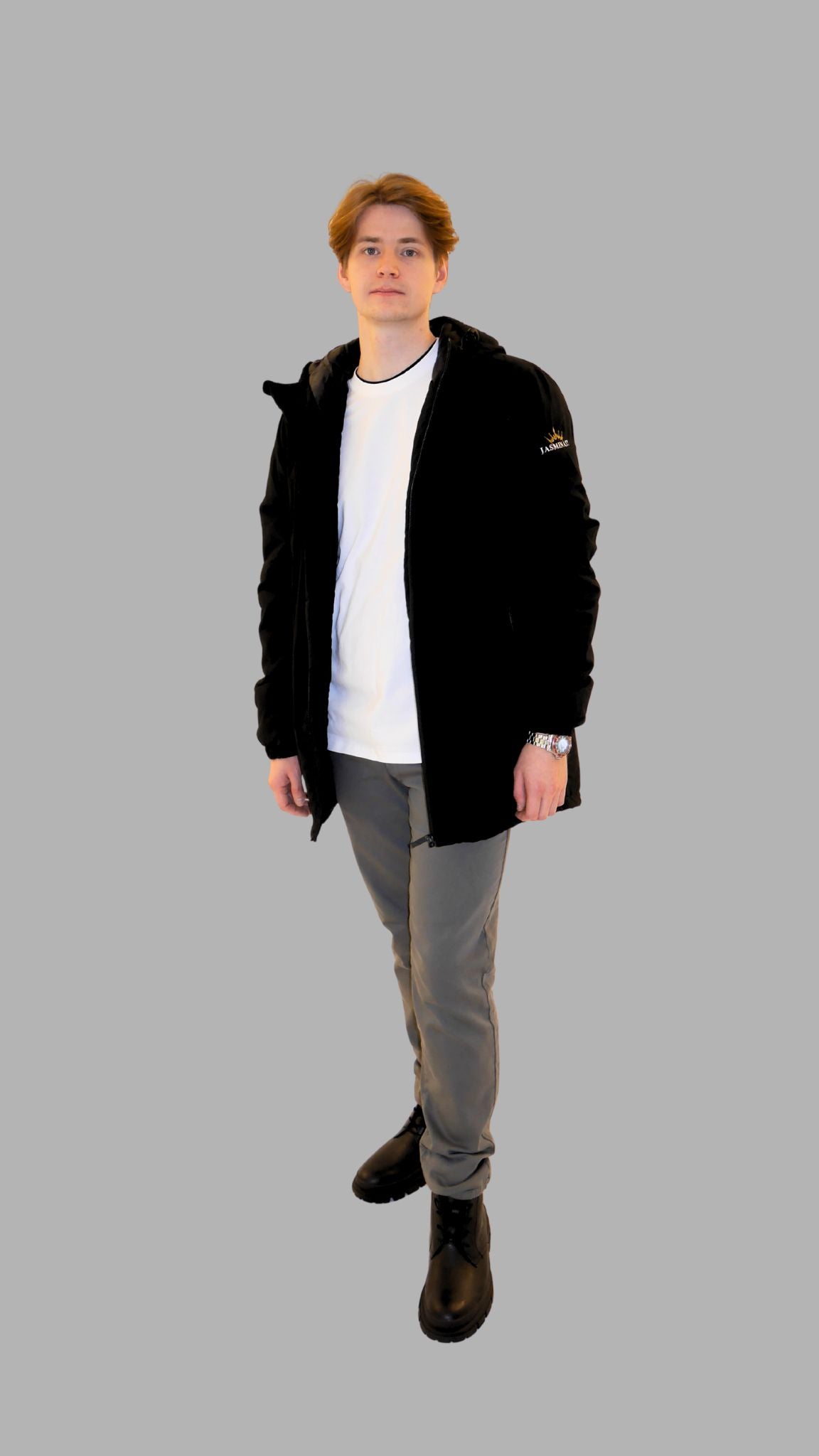 Unisex Resirkulert Parkas med Hette – Bærekraftig stil og komfort