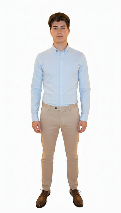 Herre Chinos i French Terry Beige