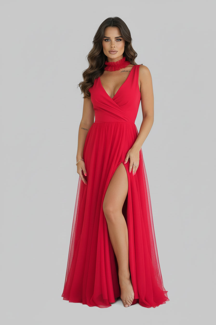  Long dress model 199324 Bicotone 
