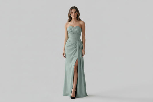  Long dress model 224634 Bicotone 
